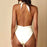 Women's Sexy Striped Backless One-Piece Swimsuit 2020